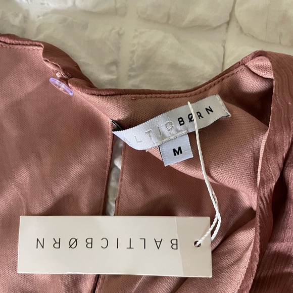 Baltic Born Maeve Pink Maxi Dress with Flutter Sleeves - Picture 11 of 13